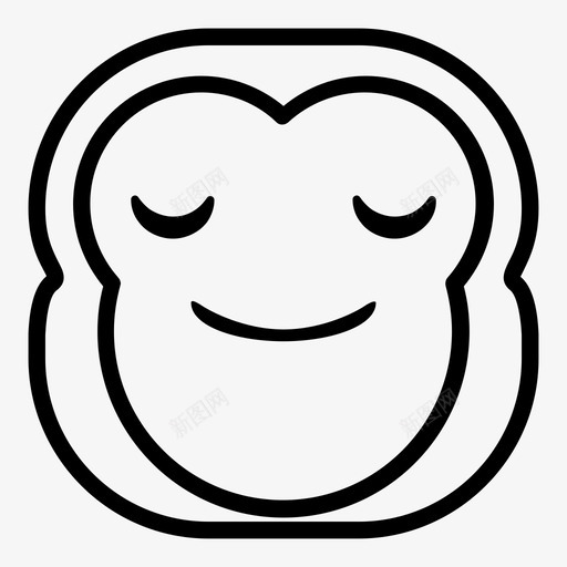 微笑猴子黑猩猩表情符号图标svg_新图网 https://ixintu.com 哈娜表情猴子版 微笑猴子 表情符号 黑猩猩