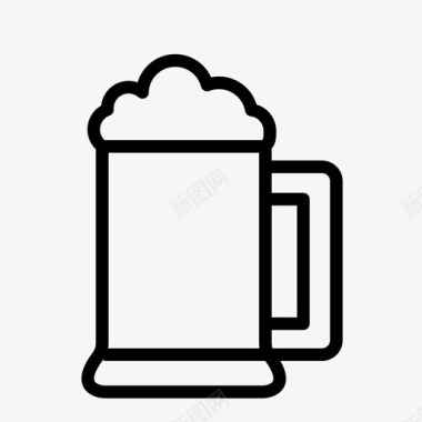啤酒杯酒酒吧图标图标