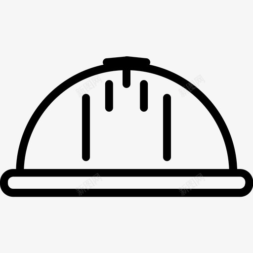 安全帽建筑师帽子图标svg_新图网 https://ixintu.com 头盔 安全帽 工程师 帽子 建筑师 线图标