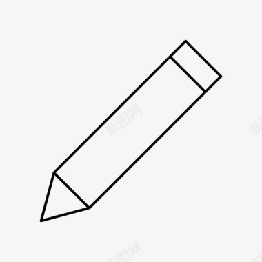 铅笔绘图工具书写图标图标