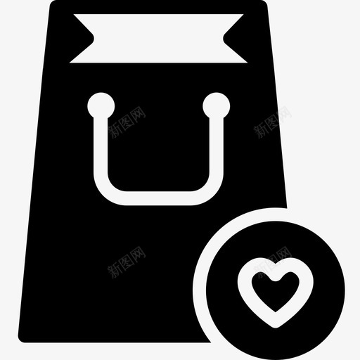 最爱购物袋购物袋购买图标svg_新图网 https://ixintu.com 最爱购物袋 电子商务 购买 购物袋 购物袋字形