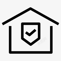 房屋质量房屋认证认证能源图标高清图片