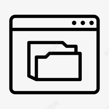 浏览器文件夹用户界面网站图标图标