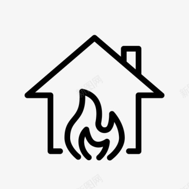 家用天然气消防天然气图标图标