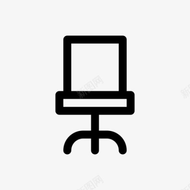 办公椅扶手椅家具图标图标
