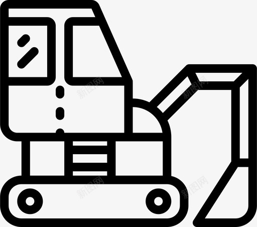 挖掘机建造施工图标svg_新图网 https://ixintu.com 建造 挖掘机 施工 施工大纲 车辆 运输