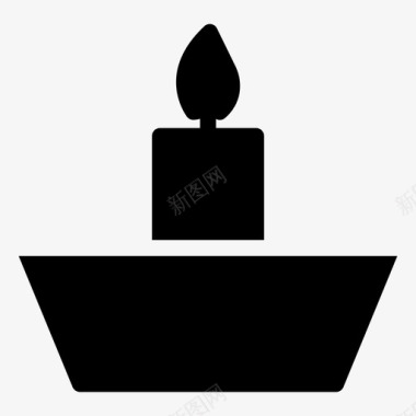 蜡烛商务热图标图标