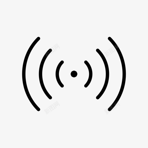 无线网络wifi图标svg_新图网 https://ixintu.com wifi 无线 无线wifi 无线信号 网络