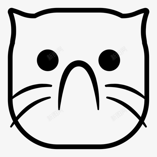 猫现在表情符号不仅仅是猫版图标svg_新图网 https://ixintu.com 不仅仅是猫版 猫现在 表情符号