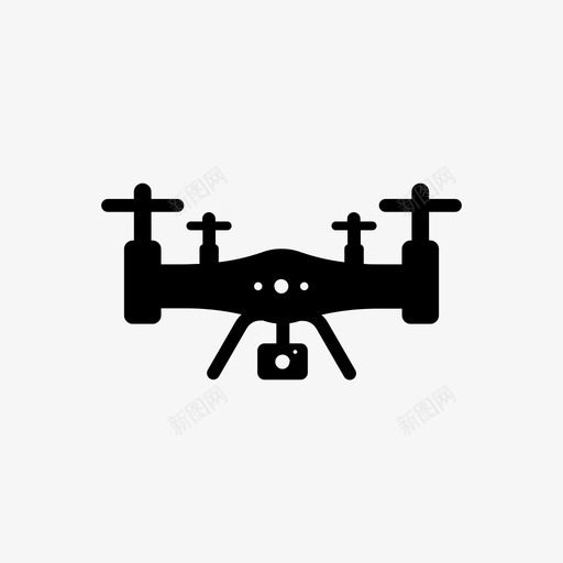 无人机天线设备图标svg_新图网 https://ixintu.com 天线 无人机 设备