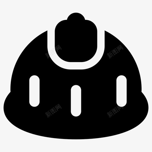 头盔结构安全帽图标svg_新图网 https://ixintu.com 头盔 安全 安全帽 工作 结构