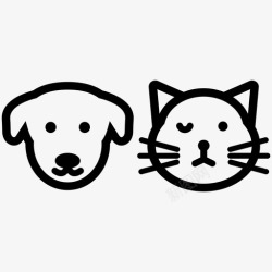 小草和猫狗和猫小猫宠物图标高清图片
