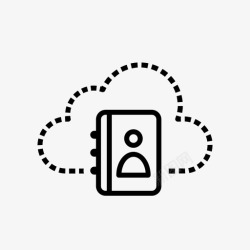 Web地址联系人帐户地址簿图标高清图片
