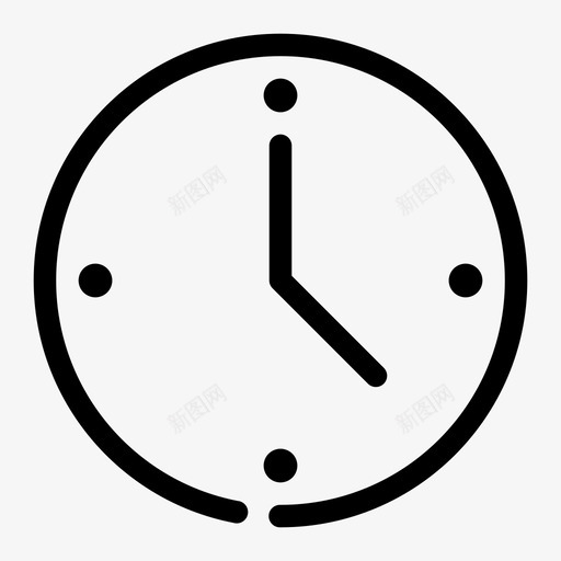 时钟时间定时器图标svg_新图网 https://ixintu.com 定时器 手表 挂钟 接口 时钟 时间