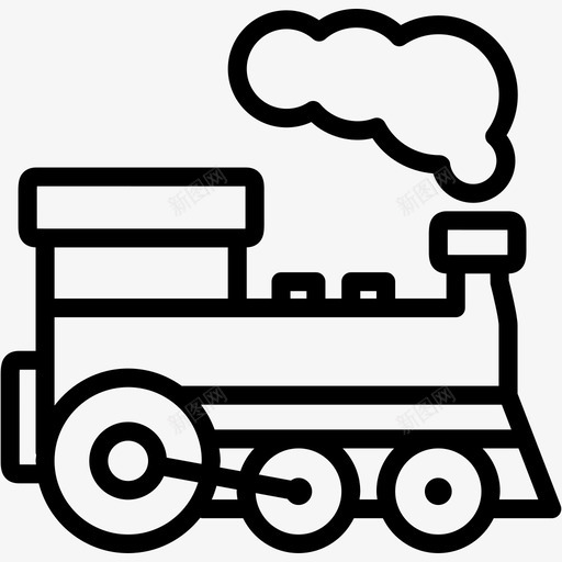 火车发动机机车图标svg_新图网 https://ixintu.com 发动机 机车 杂项4 火车 蒸汽 运输