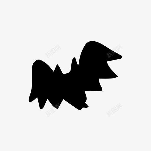 飞行蝙蝠涂鸦万圣节涂鸦图标svg_新图网 https://ixintu.com 万圣节涂鸦 幽灵 涂鸦 飞行蝙蝠