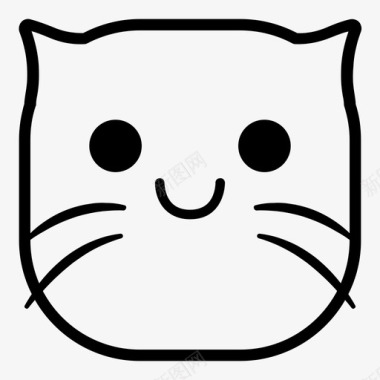微笑猫表情符号韩娜表情猫版图标图标