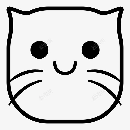 微笑猫表情符号韩娜表情猫版图标svg_新图网 https://ixintu.com 微笑猫 表情符号 韩娜表情猫版