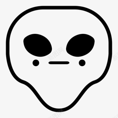 外星人害羞表情符号韩娜表情符号外星人版图标图标