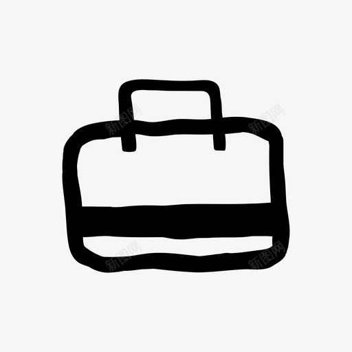 钱包旅行涂鸦手绘图标svg_新图网 https://ixintu.com 手绘 手绘材料设计图标 涂鸦 钱包旅行