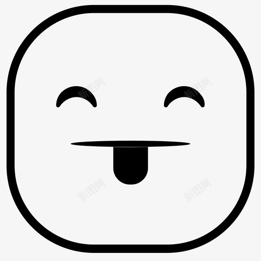 舌头嘲讽舌头嘲弄表情符号图标svg_新图网 https://ixintu.com 笑脸 舌头嘲弄 舌头嘲讽 表情符号 韩娜表情图标包