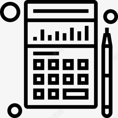 投资回报会计计算器图标图标