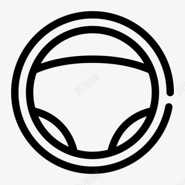 方向盘汽车轮子车架图标图标