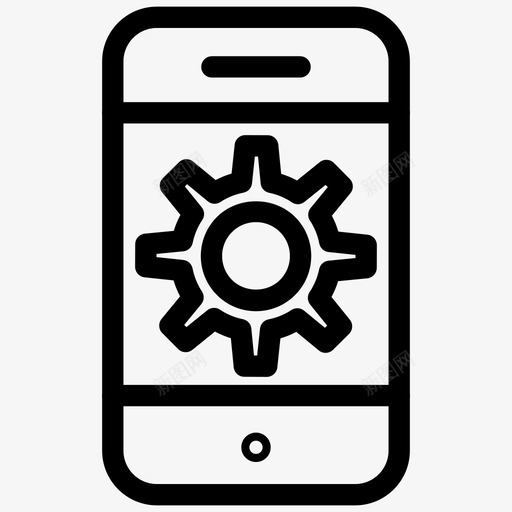 移动应用程序开发齿轮iphone图标svg_新图网 https://ixintu.com iphone 技术 界面 移动应用程序开发 设置 齿轮