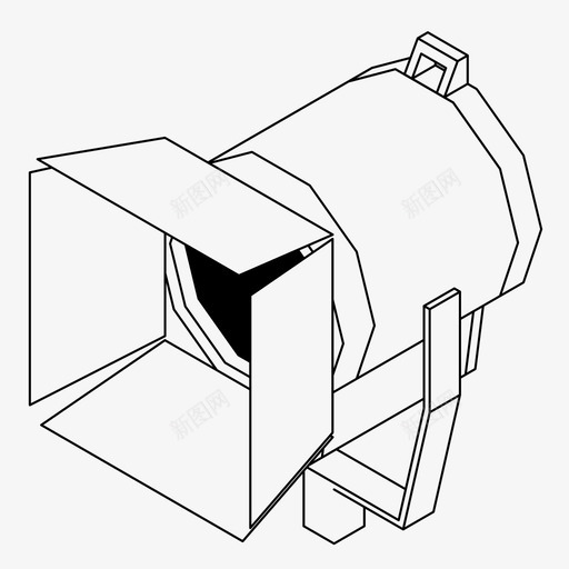 布景灯电影院电影图标svg_新图网 https://ixintu.com 工作室灯 布景灯 电影 电影院 电视