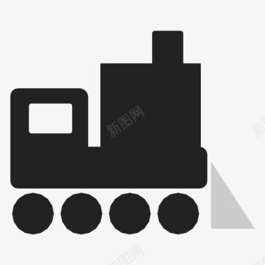 火车机车运输图标图标