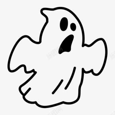 鬼魂万圣节幽灵图标图标