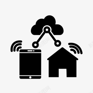 云网络云客户端家庭自动化图标图标