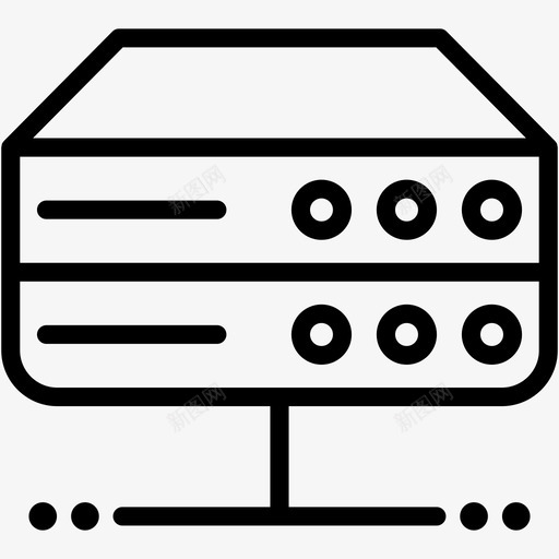 数据库服务器存储器图标svg_新图网 https://ixintu.com 存储器 数据库 服务器