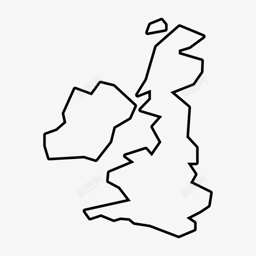 英国欧洲地图图标svg_新图网 https://ixintu.com 地图 欧洲 欧洲地图 英国