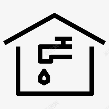 住宅供水住宅渗漏图标图标