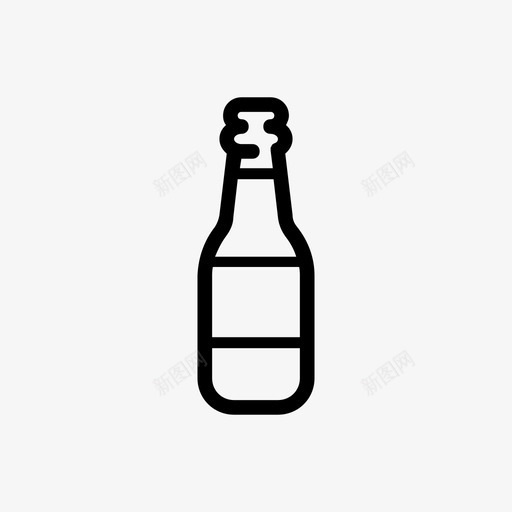 瓶啤酒饮料图标svg_新图网 https://ixintu.com 啤酒 瓶 酒 音乐节 饮料
