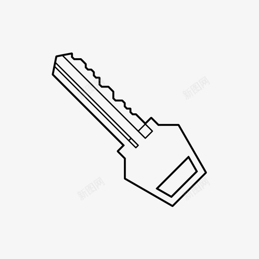 钥匙关门图标svg_新图网 https://ixintu.com 关 开 房子 钥匙 锁 门