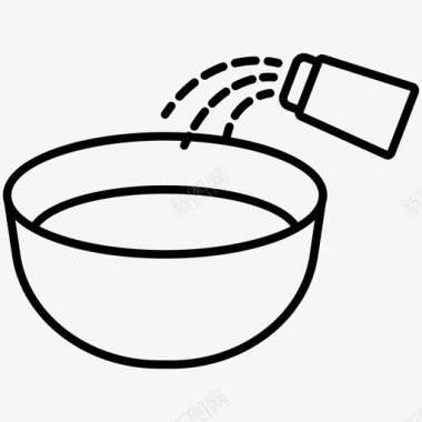 烹饪烘焙碗图标图标