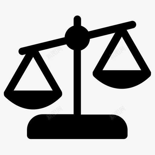 不平衡法庭正义图标svg_新图网 https://ixintu.com 不平衡 尺度 正义 法庭 自由