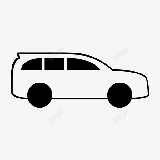 汽车家用汽车交通工具图标svg_新图网 https://ixintu.com 交通工具 家用汽车 汽车