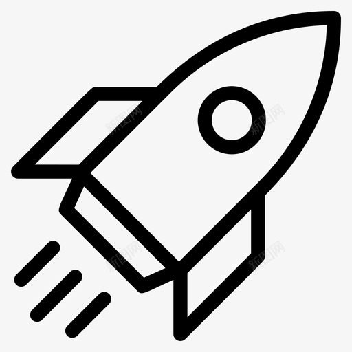 火箭商业公司图标svg_新图网 https://ixintu.com 业务线 公司 商业 市场 火箭 经济