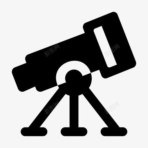 望远镜天文学发现图标svg_新图网 https://ixintu.com 发现 变焦 天文学 太空 望远镜 观测 跳跃图标教育字形