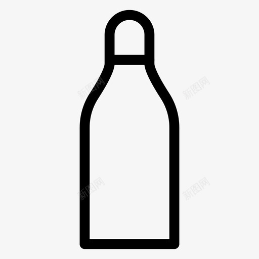 瓶子商务水图标svg_新图网 https://ixintu.com 商务 水 瓶子 美容和水疗系列图标第一卷 葡萄酒