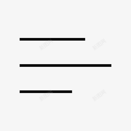 左对齐格式段落图标svg_新图网 https://ixintu.com 左对齐 操作 文本对齐 格式 段落
