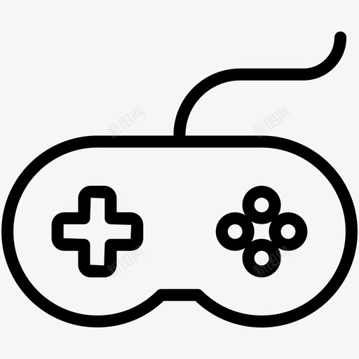 gamepad控制器设备图标svg_新图网 https://ixintu.com gamepad misc10 控制器 视频游戏 设备