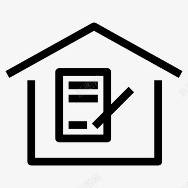 房屋契约契约房屋图标图标