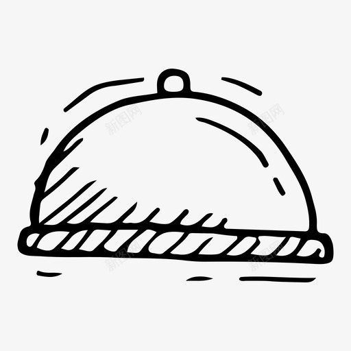 托盘抹布厨房图标svg_新图网 https://ixintu.com 厨房 托盘 抹布 涂鸦厨房 盘子