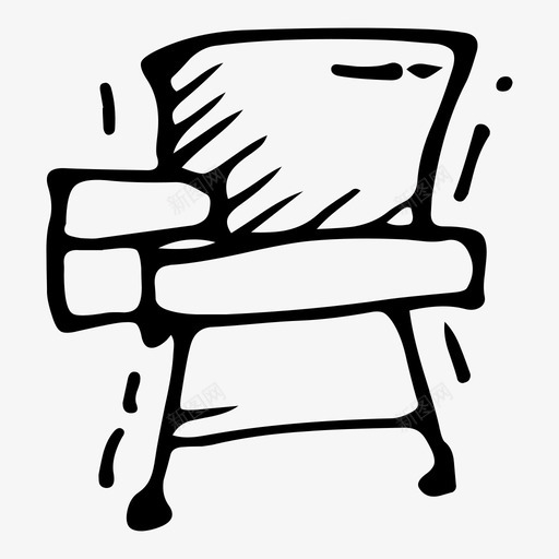 椅子学校涂鸦教育图标svg_新图网 https://ixintu.com 学校 椅子 涂鸦教育