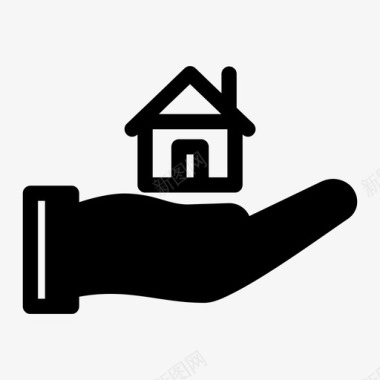 手和家房子家庭图标图标