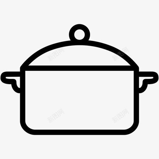 炖锅烹饪食物图标svg_新图网 https://ixintu.com 厨房 厨房3 炖锅 烹饪 食物